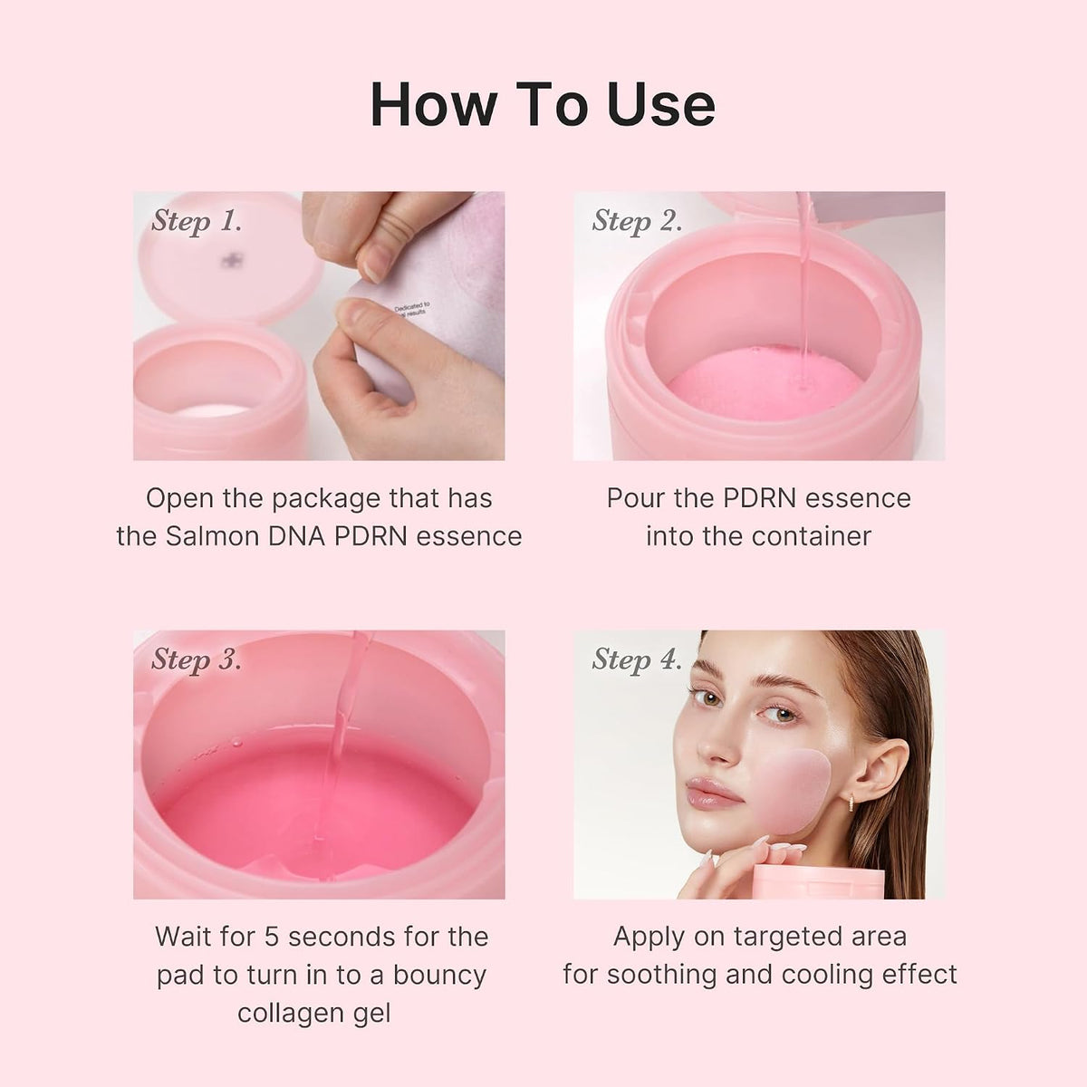 medicube Toner Pads Salmon DNA PDRN Pink Collagen Jelly Pad for Soothing | Soothing Gel Toner Pad with PDRN, Niacinamide, Madecassoside - Radiance &...